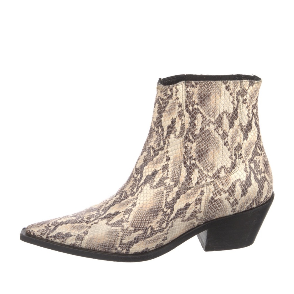 Anine bing snakeskin boots size 39.